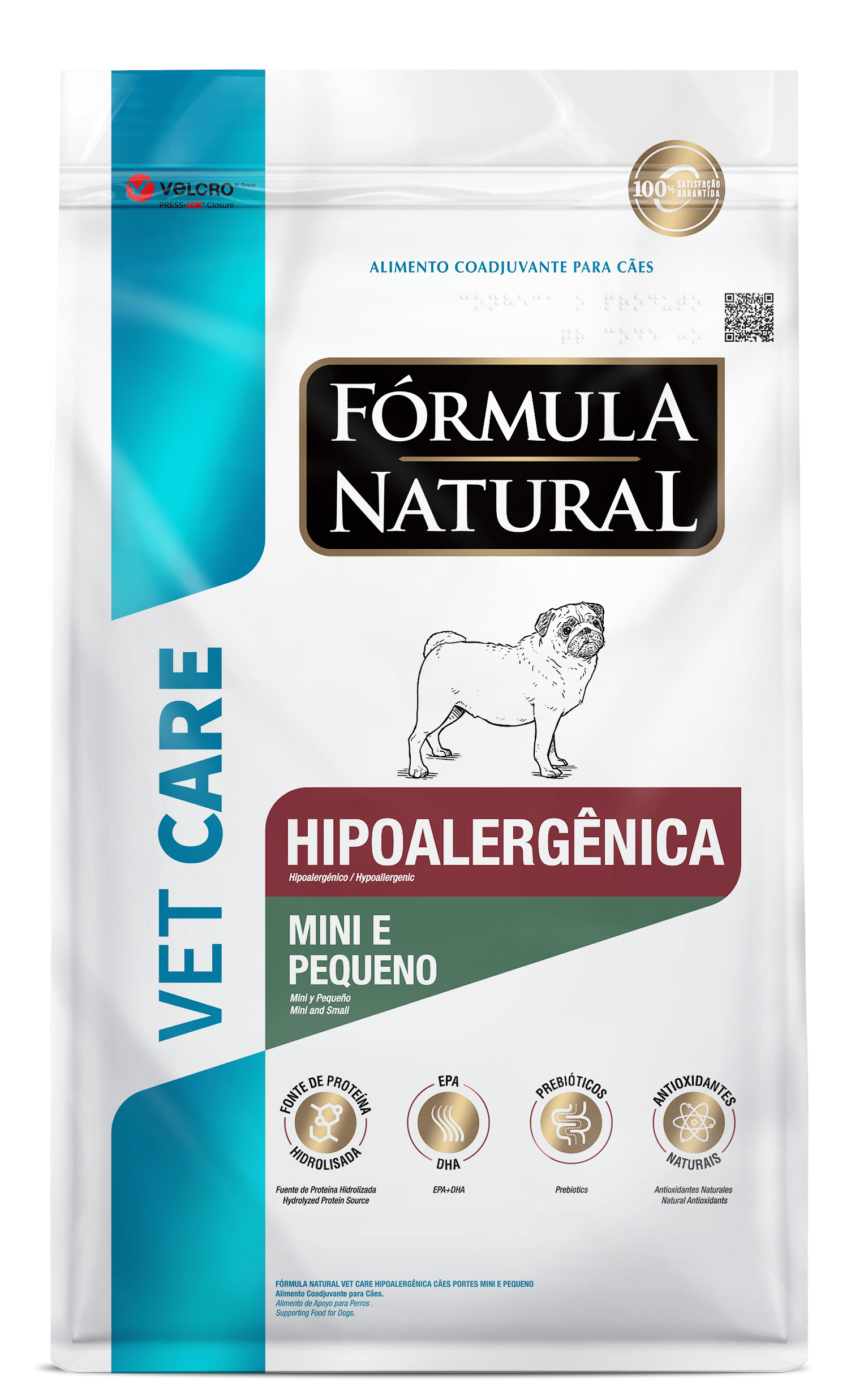 Fórmula Natural Vet Care Hipoalergênica para Cães Portes Mini e Pequeno 2kg