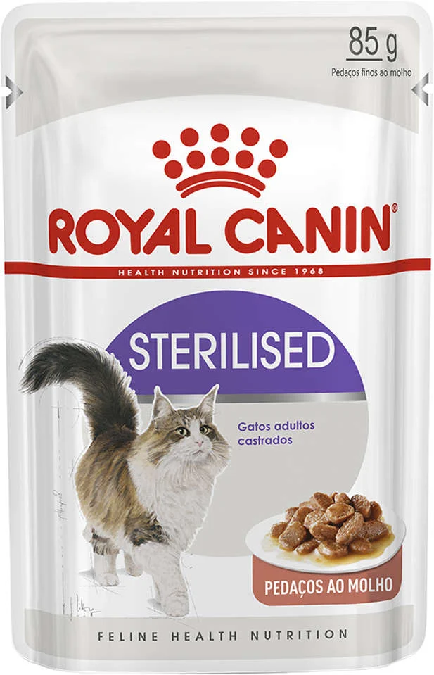 Ração Royal Canin Sachê Feline Sterilised para Gatos Castrados