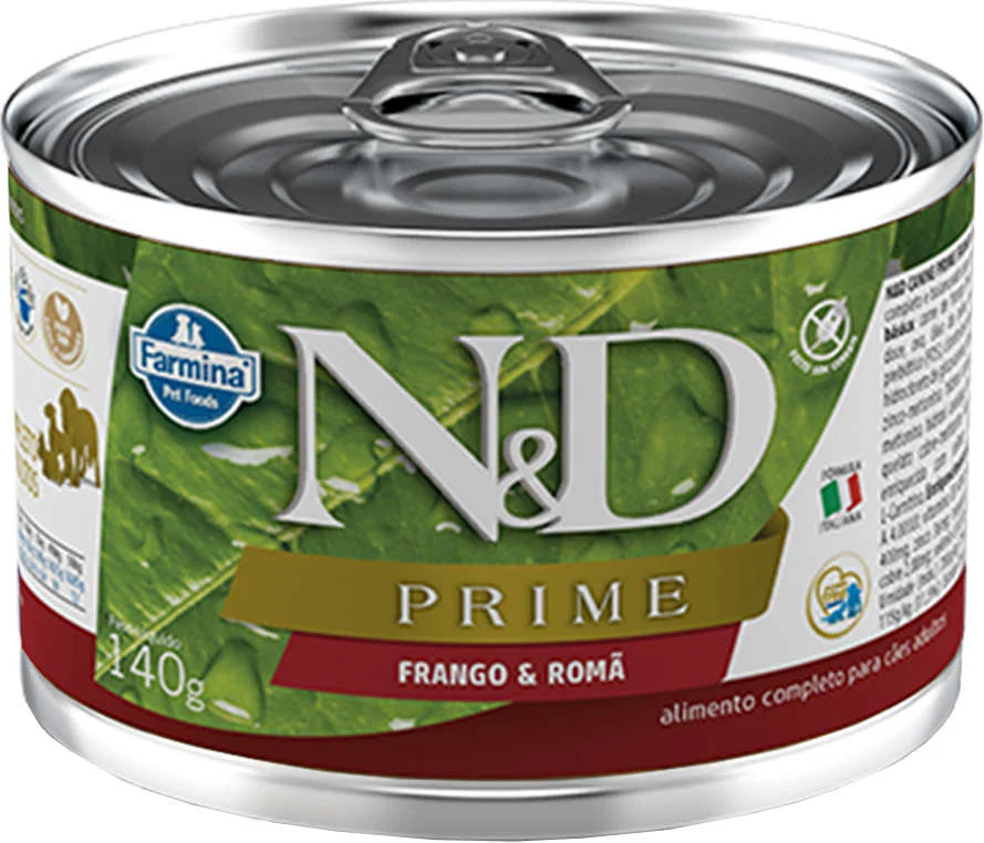 N&D Prime Ração Úmida para Cães Adultos Sabor Frango e Romã Adult Wet Food 140g
