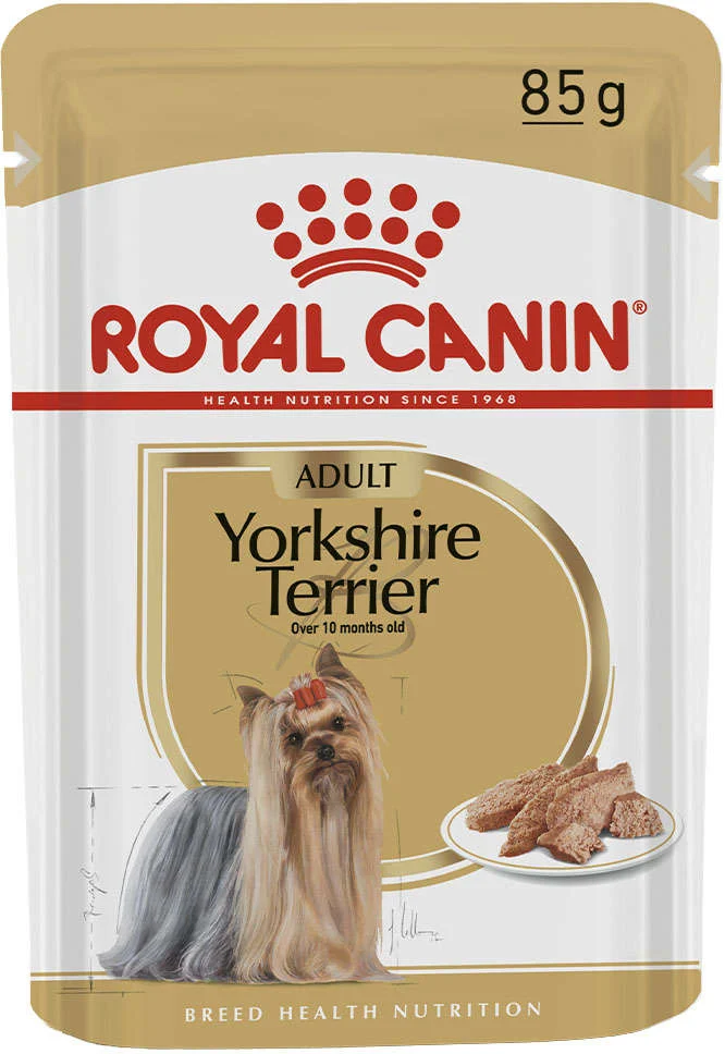 Ração Royal Canin Sachê Breed Health Nutrition Adult Wet para Yorkshire Terrier