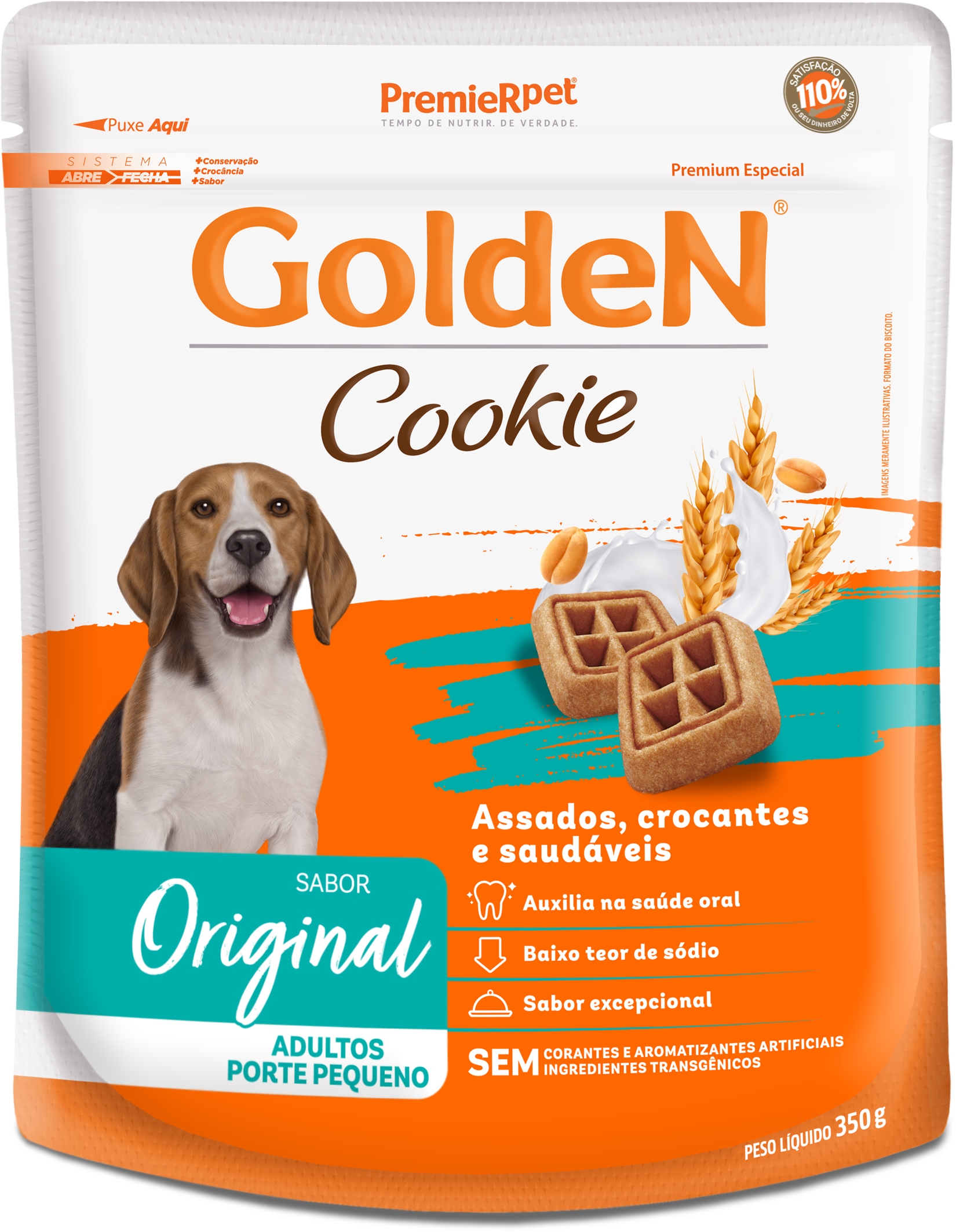 GoldeN Cookie para Cães Adultos Porte Pequeno Original 350g