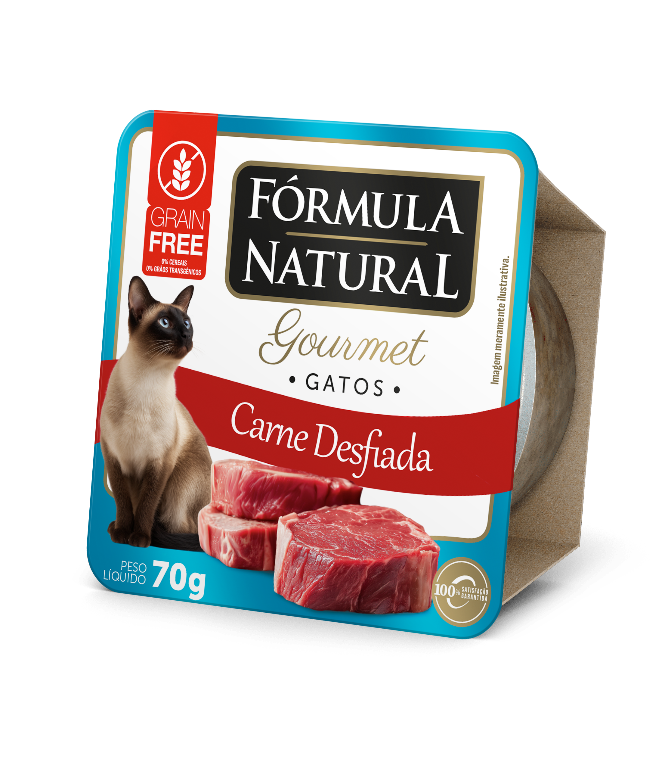 Ração Úmida Fórmula Natural Fresh Meat Gourmet para Gatos Sabor Carne