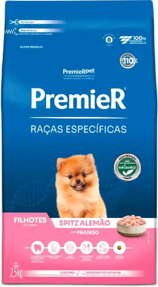 PremieR Raças Específicas para Spitz Alemão Filhotes Sabor Frango 2,5kg