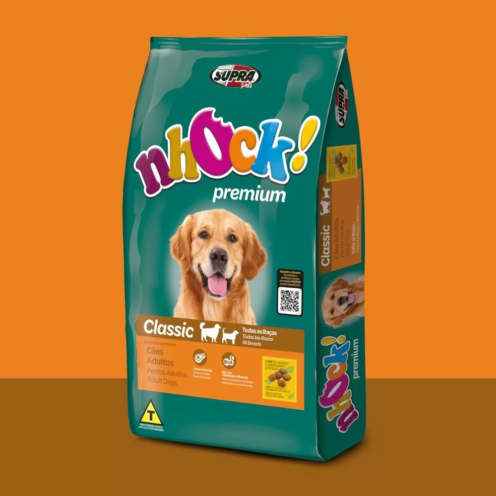 Ração Seca Nhock Classic para Cães Adultos de Todos os Tamanhos