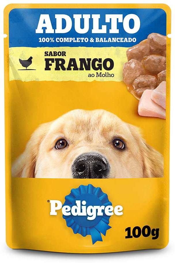 Ração Úmida Pedigree Sachê Frango ao Molho para Cães Adultos