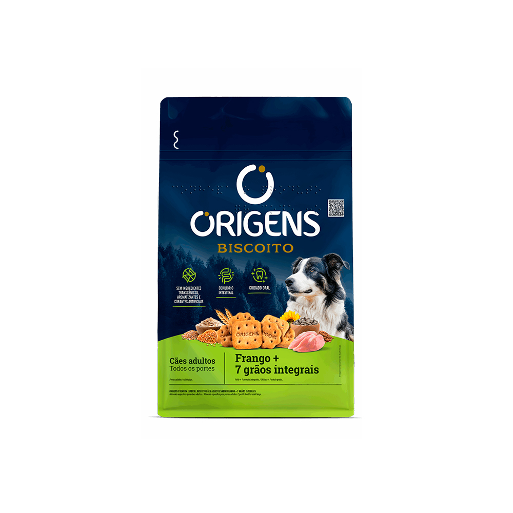 Biscoito Origens para Cães Adultos Sabor Frango