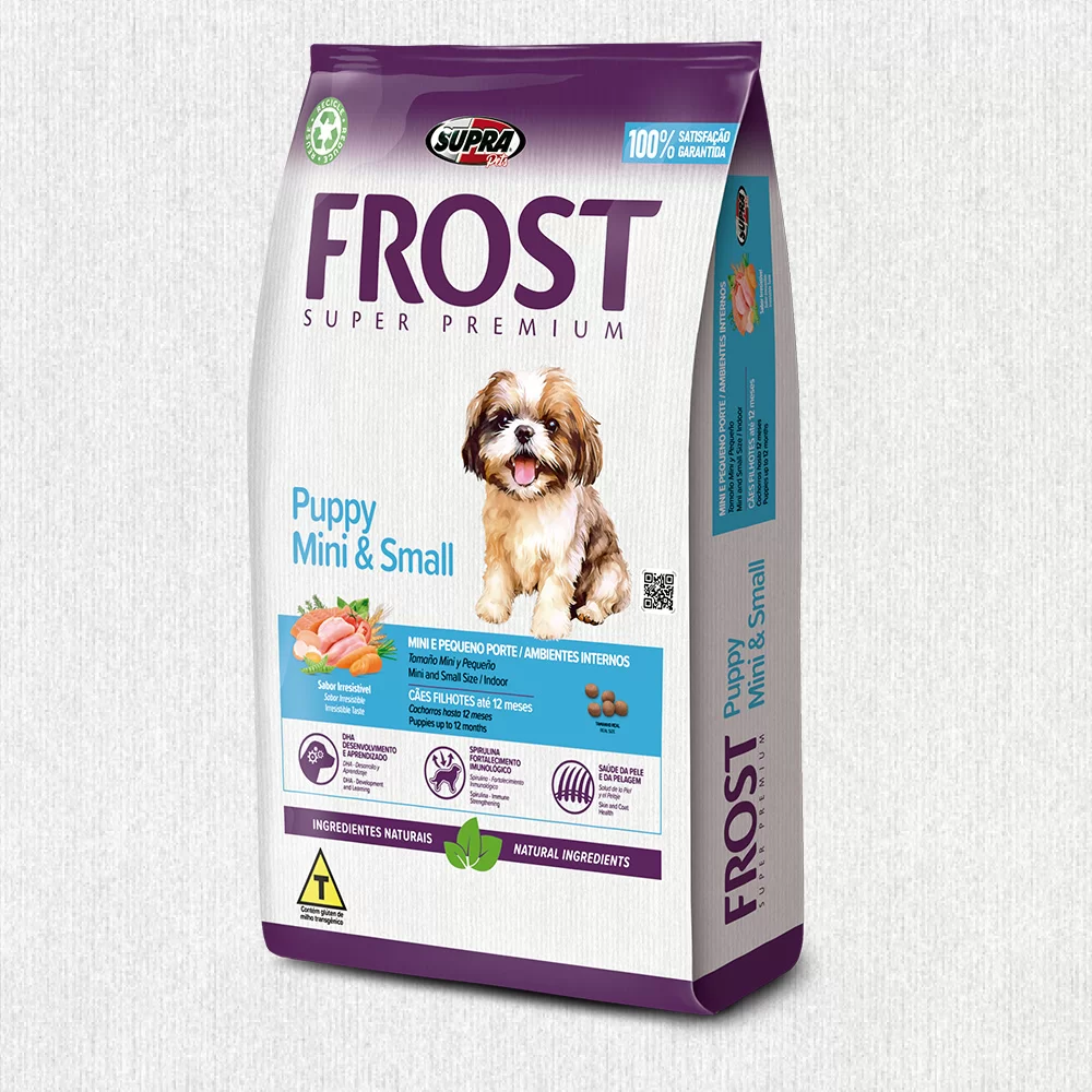 Ração Seca Frost Puppy Mini & Small para Cães Filhotes Raças Mini e Pequenas