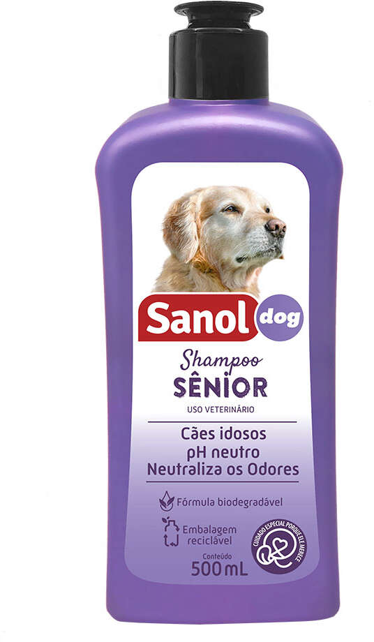 Shampoo Sênior Sanol Dog Roxo