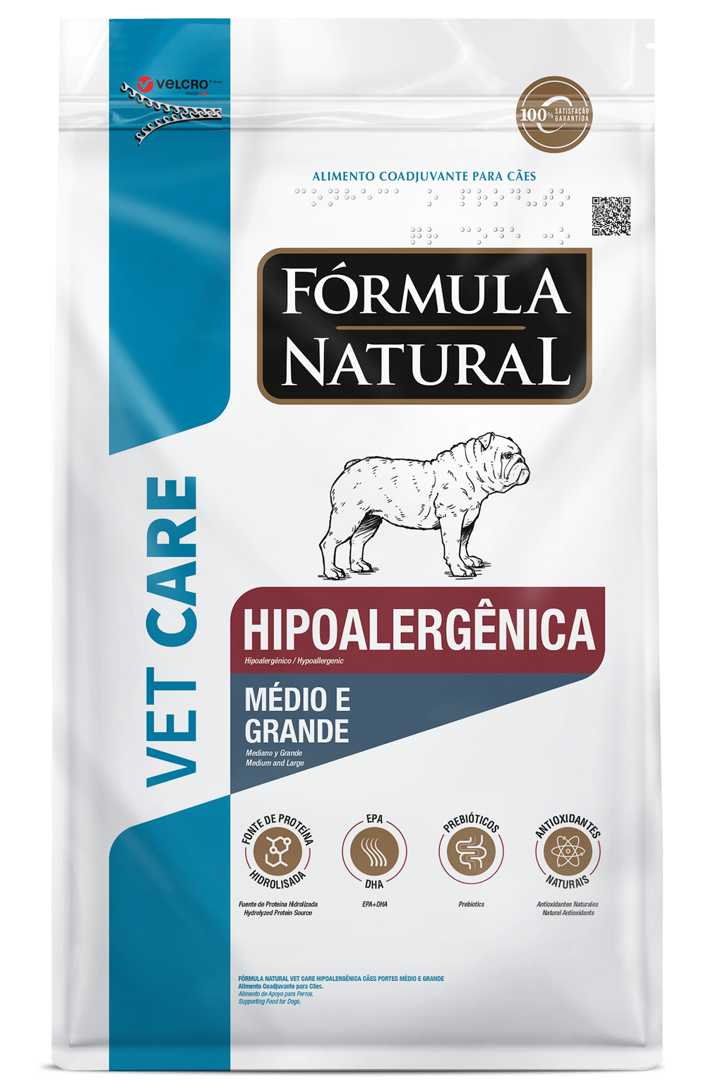 Fórmula Natural Vet Care Hipoalergênica para Cães Portes Médio e Grande 2kg
