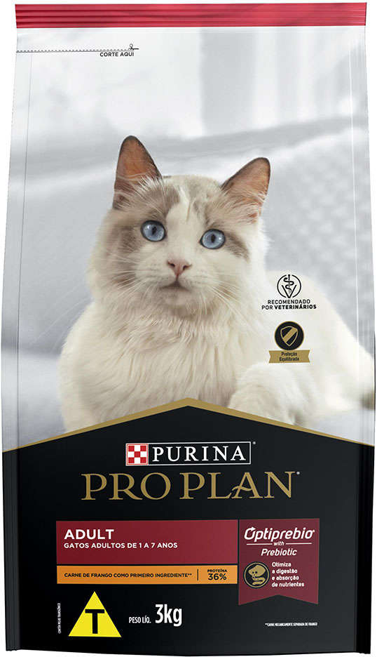 Ração Seca Nestlé Purina Pro Plan Frango para Gatos Adultos