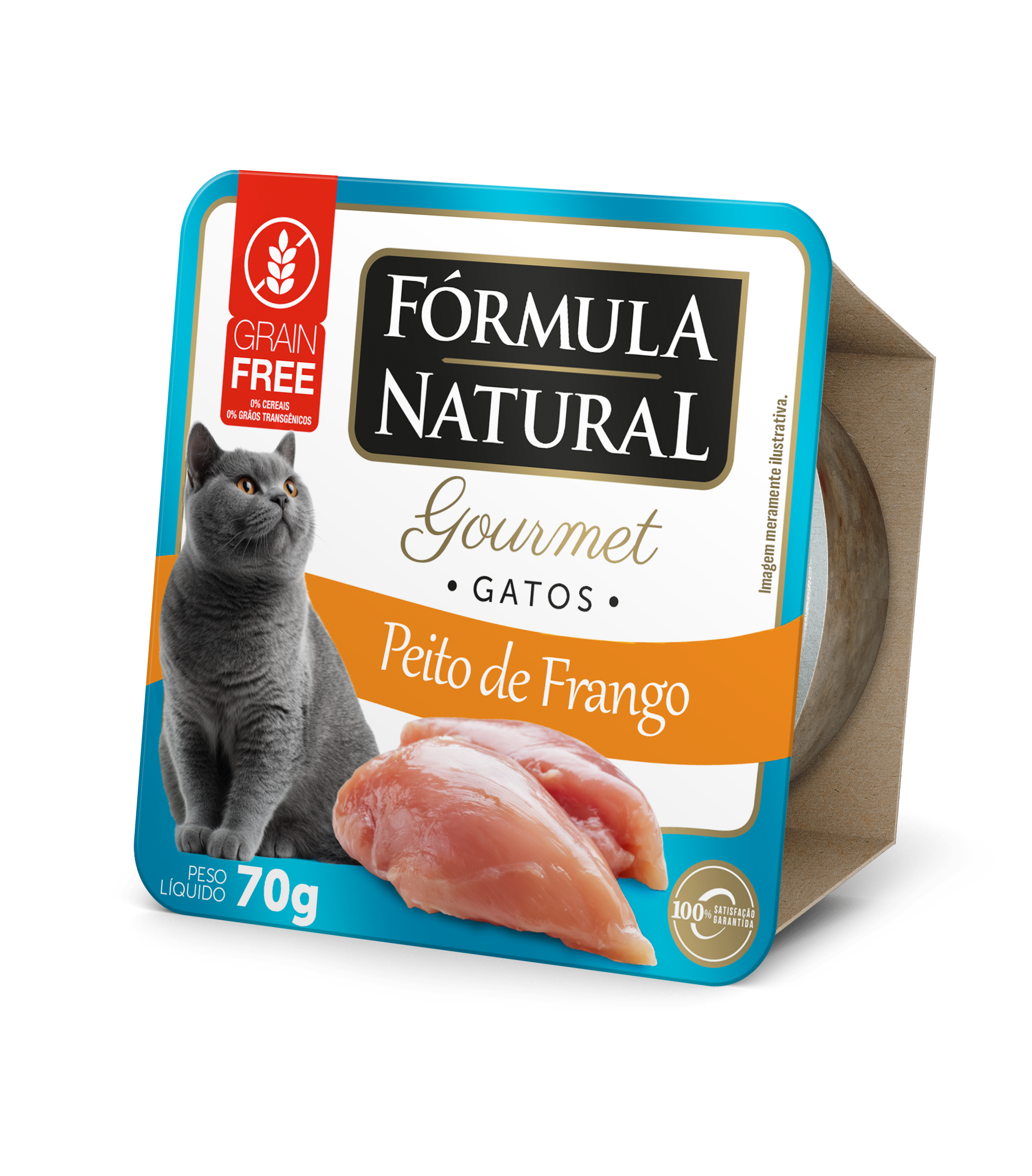 Ração Úmida Fórmula Natural Fresh Meat Gourmet para Gatos Sabor Frango