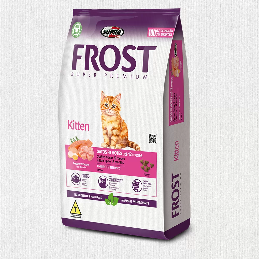 Ração Seca Frost Kitten para Gatos Filhotes