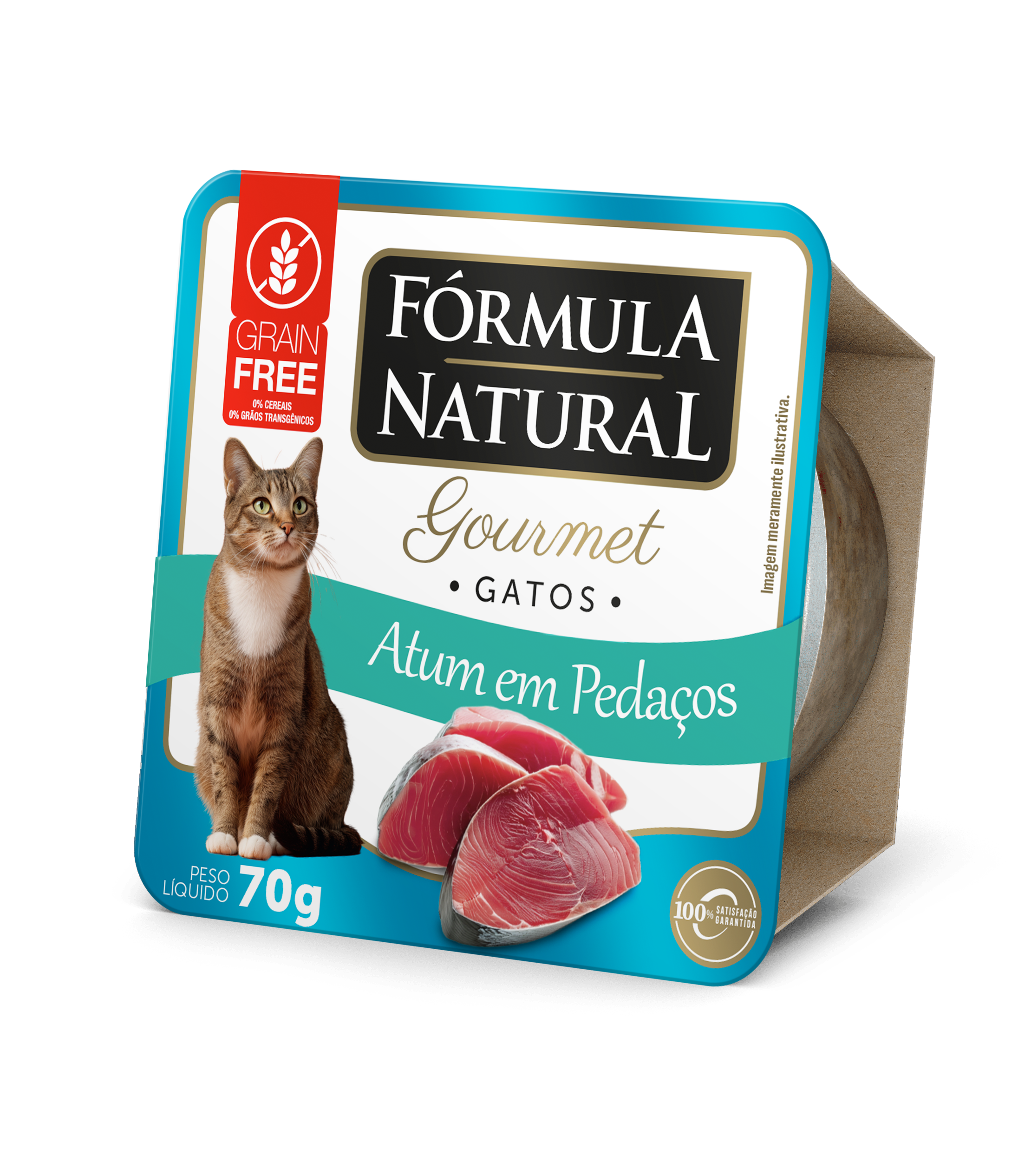Ração Úmida Fórmula Natural Fresh Meat Gourmet para Gatos Sabor Atum em Pedaços