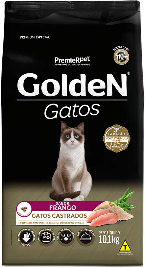 GoldeN para Gatos Castrados Sabor Frango 10,1kg