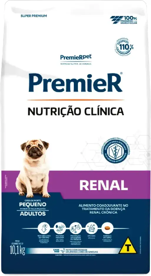 PremieR Nutrição Clínica Renal para Cães Adultos Porte Pequeno 10,1kg