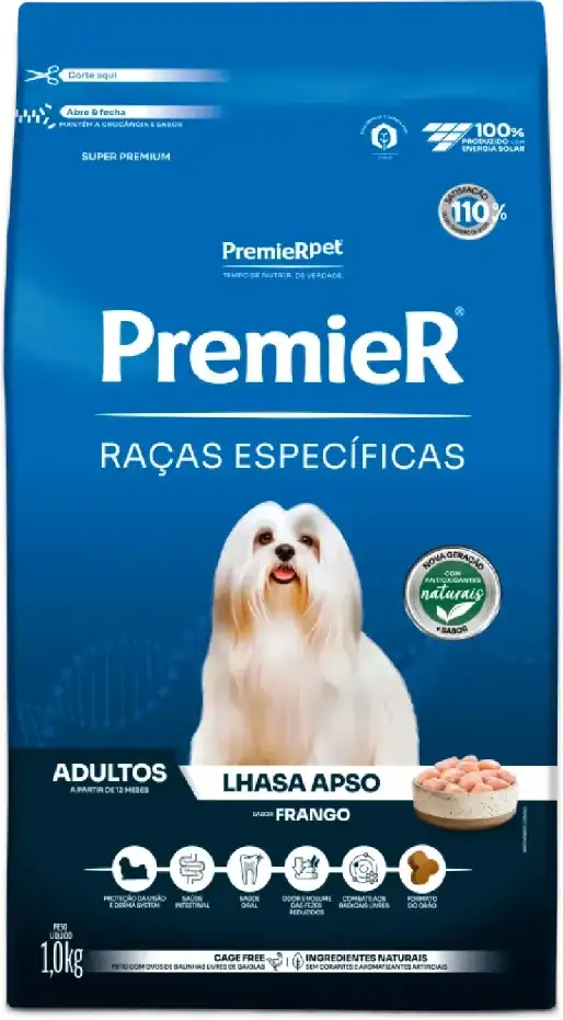 PremieR Raças Específicas para Lhasa Apso Adultos Sabor Frango 1kg