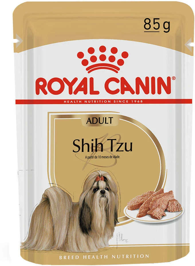 Ração Royal Canin Sachê Breed Health Nutrition para Cães Adultos Shih Tzu