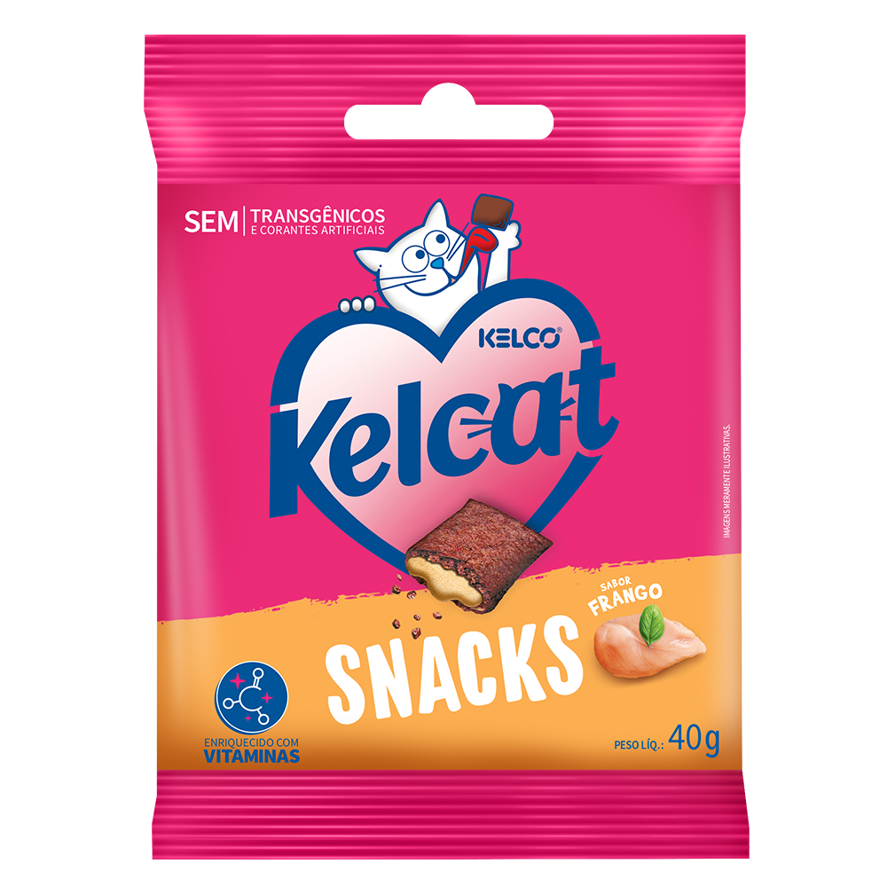 Petisco Kelco Kelcat Snacks Frango