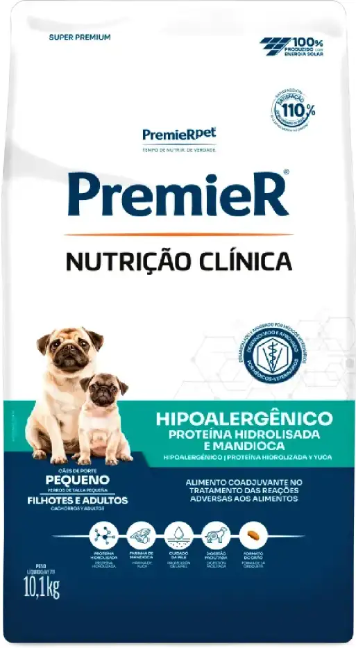 PremieR Nutrição Clínica Hipoalergênico para Cães Adultos e Filhotes Porte Pequeno 2kg