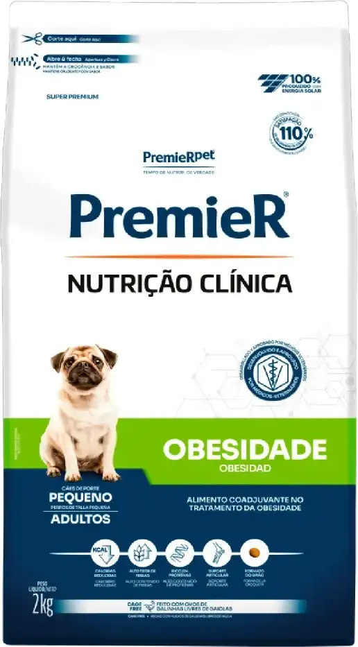 PremieR Nutrição Clínica Obesidade para Cães Adultos Porte Pequeno 2kg