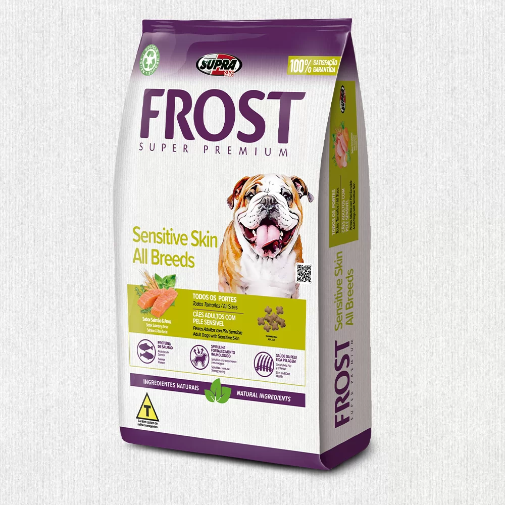 Ração Seca Frost Sensitive Skin All Breeds para Cães Adultos Todos os Tamanhos