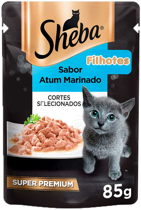 Ração Úmida Sachê Cortes Selecionados Sabor Atum Marinado para Gatos Filhotes