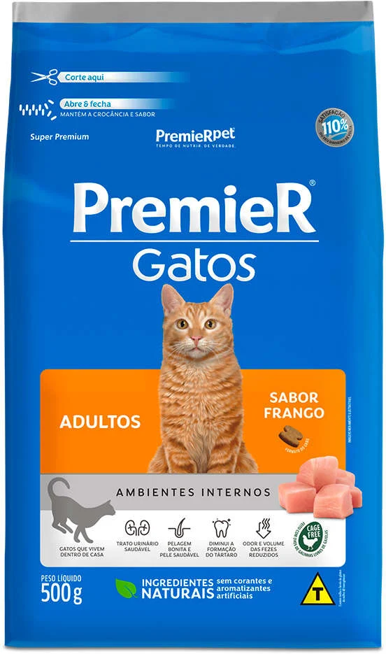 PremieR para Gatos Adultos Sabor Frango 500g