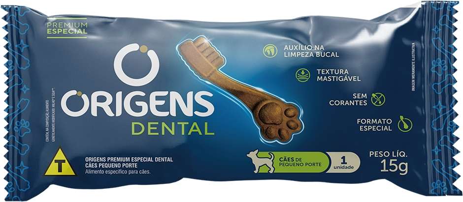 Petisco Origens para Cães Adultos Porte Pequeno Dental