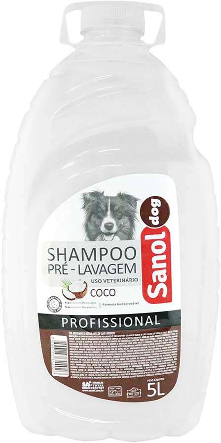 Shampoo Pré Lavagem Sanol Dog Coco para Cães