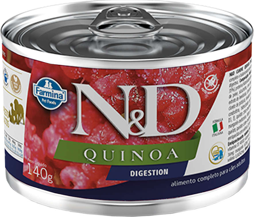 N&D Quinoa Ração Úmida Digestion para Cães Adultos Cuidado Digestivo Wet Food 140g
