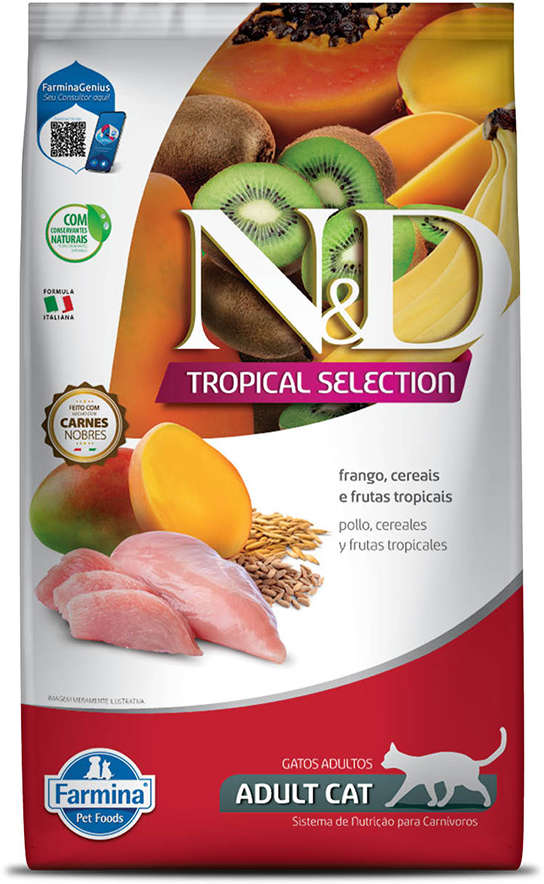 Ração Farmina N&D Tropical Selection para Gatos Adultos Sabor Frango Adult Cat