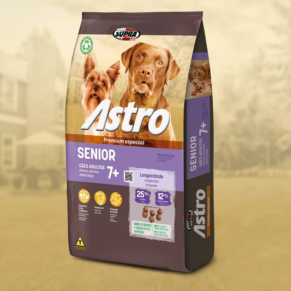 Ração Seca Astro Senior para Cães de Todos os Tamanhos