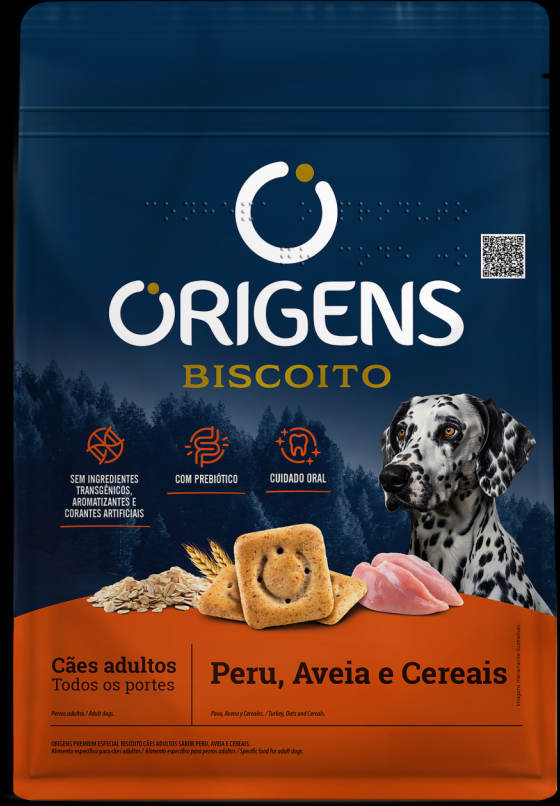 Origens Biscoito Adultos Sabor Peru 400g