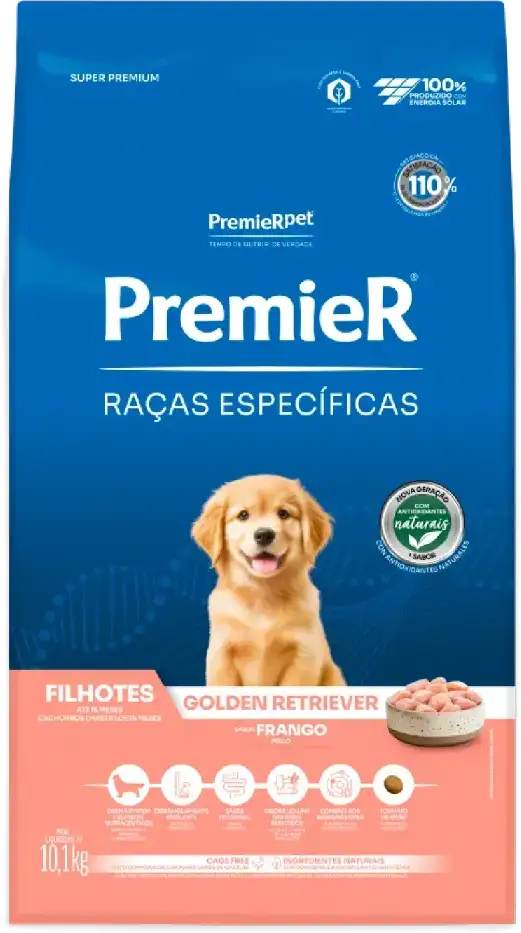 PremieR Raças Específicas para Golden Retriever Filhotes Sabor Frango 10,1kg