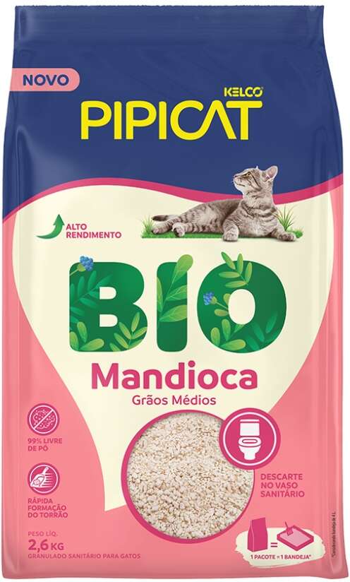 Granulado Sanitário Pipicat Bio Mandioca para Gatos