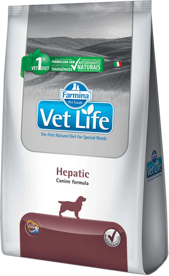 Ração Farmina Vet Life Hepatic para Cães com Insuficiência Hepática