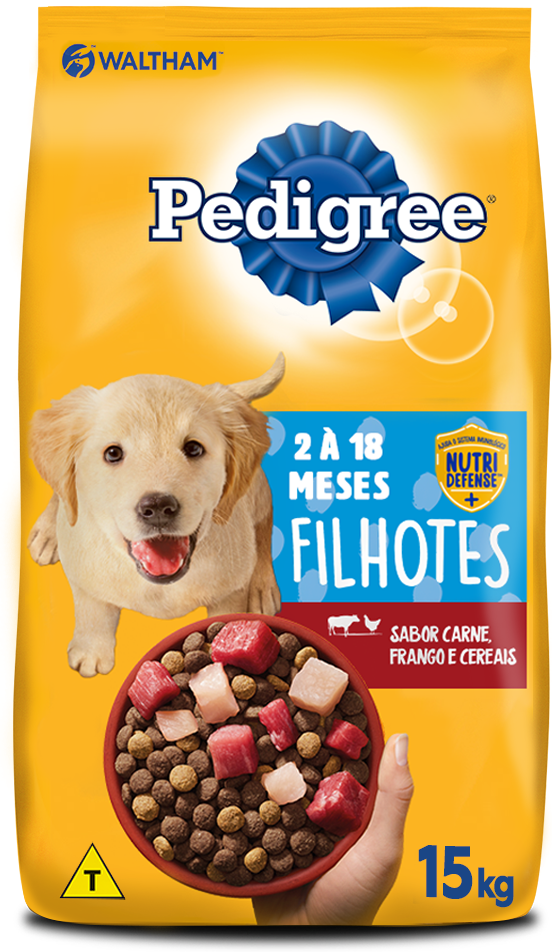 Ração Seca Pedigree para Cães Filhotes Raças Médias e Grandes
