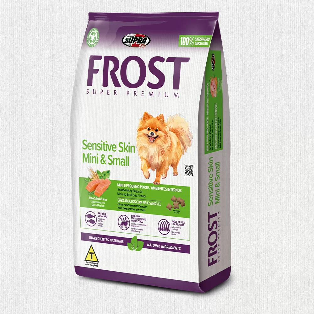 Ração Seca Frost Sensitive Skin Mini & Small para Cães Adultos Raças Mini e Pequenas