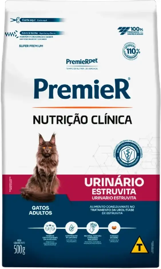 PremieR Nutrição Clínica para Gatos Urinário Estruvita 500g