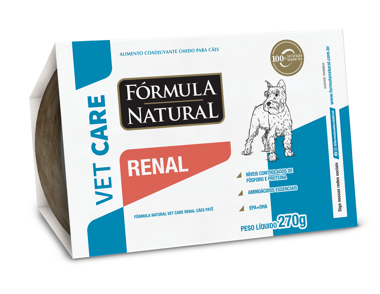 Fórmula Natural Vet Care Renal para Cães Alimento Úmido 270g