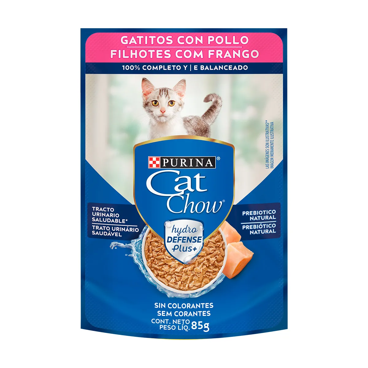 Ração Úmida Nestlé Purina Sache Cat Chow Filhotes Frango e Leite