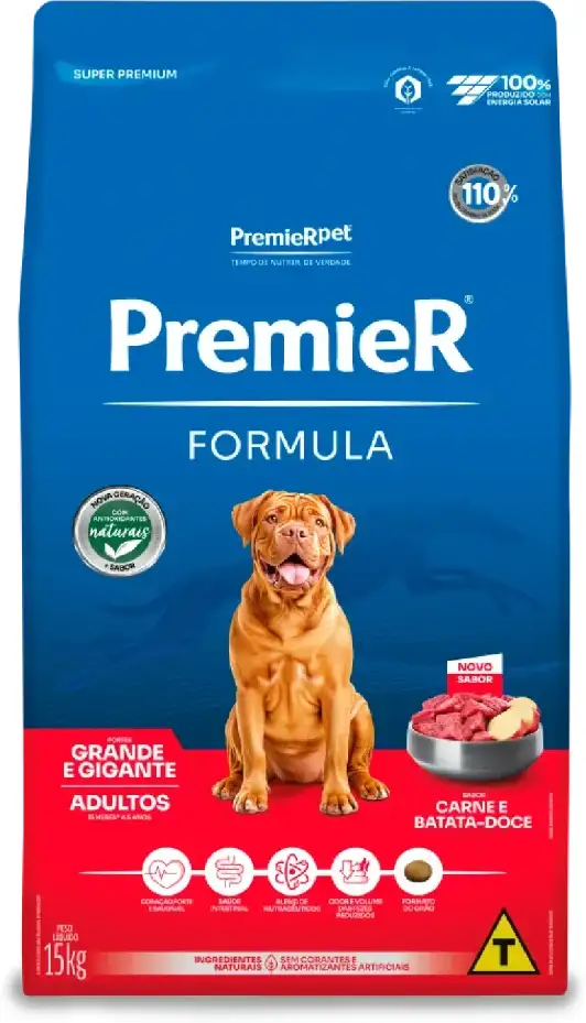 PremieR Formula para Cães Adultos Porte Grande e Gigante Sabor Carne 15kg