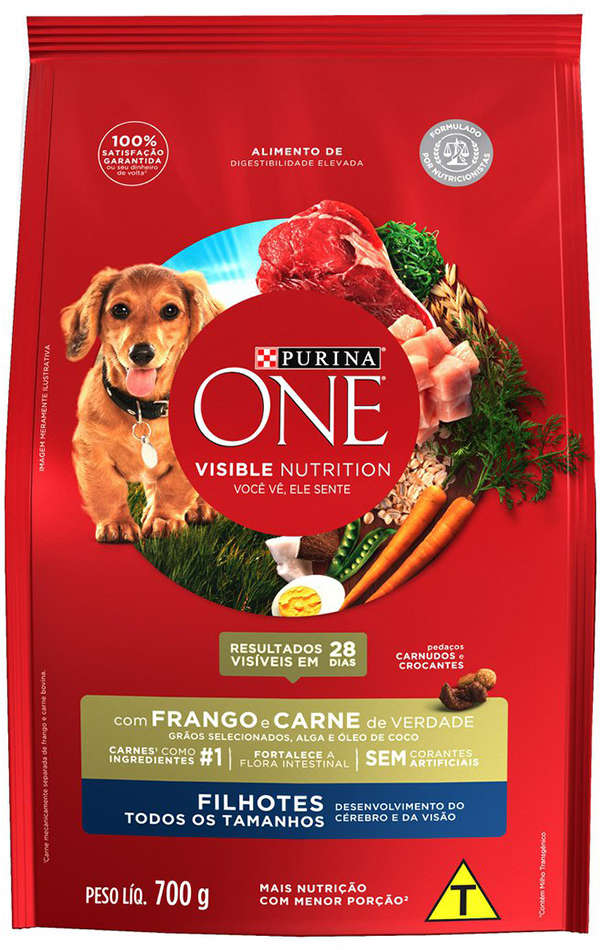 Ração Seca Nestlé Purina One Frango e Carne para Cães Filhotes
