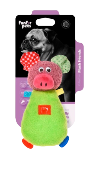 FLUFFY PLUSH PIG WITH SOUND
