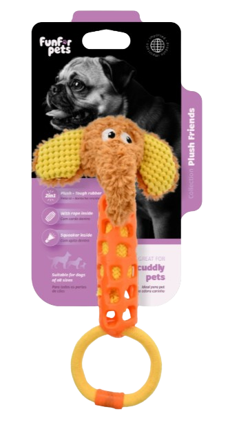 PLUSH ELEPHANT TPR BODY SOUND