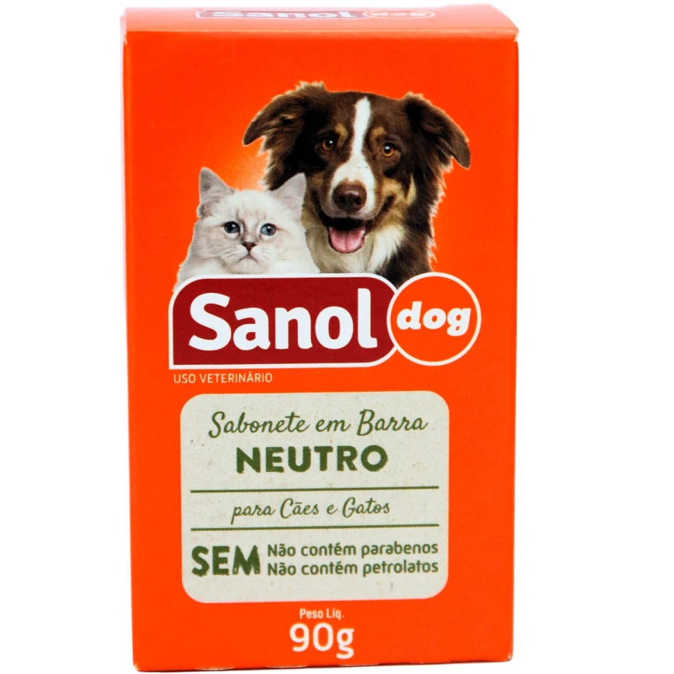 Sabonete Sanol Dog Neutro para Cães e Gatos